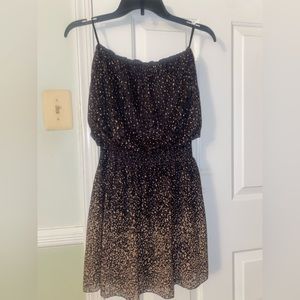 Strapless mini dress